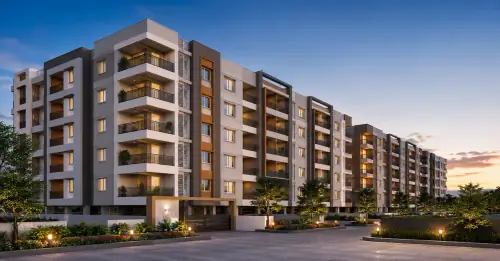 Modern apartment building