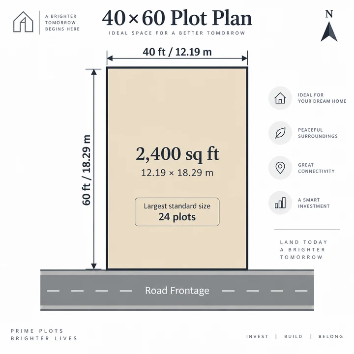 30x50 Villa Plot (1,500 sq.ft) - Adarsh Forest Glen