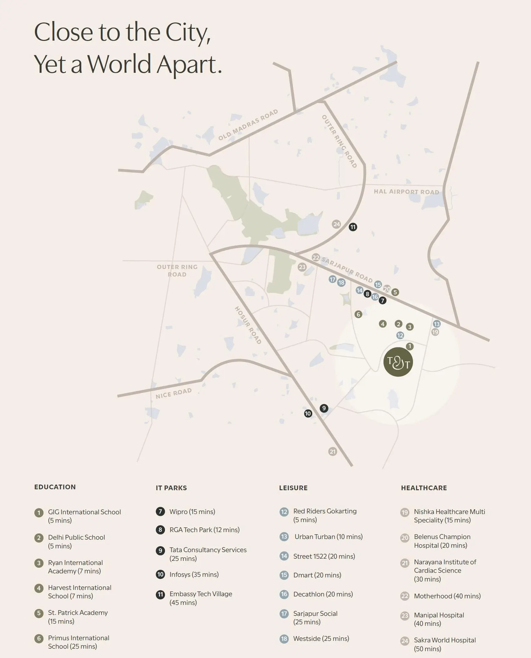 Assetz Trees and Tandem Location Map Preview