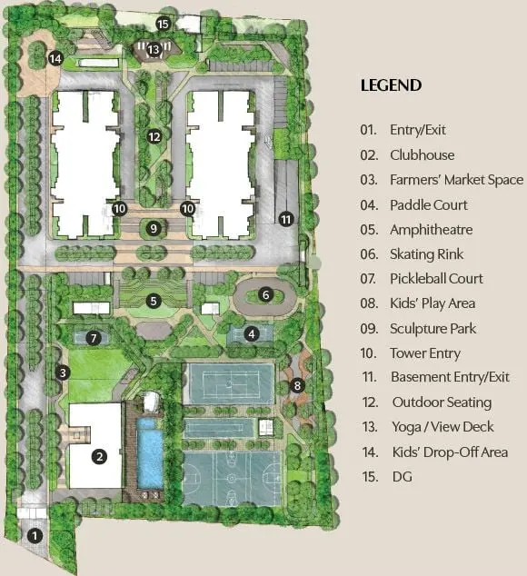 Assetz Trees and Tandem 7-Acre Master Plan Layout