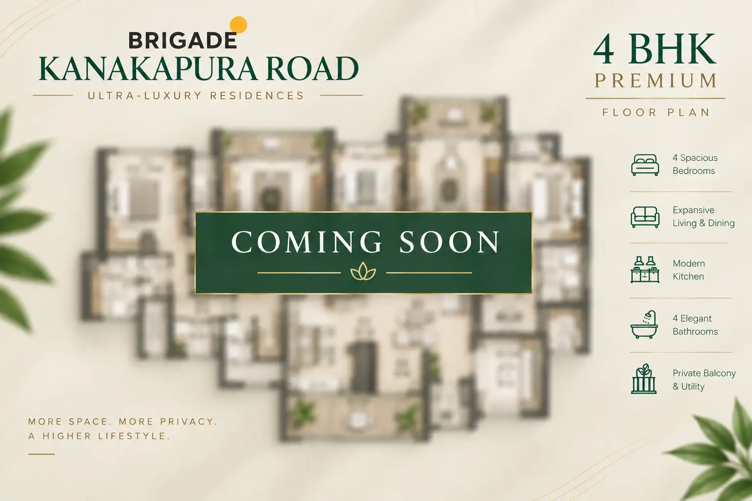 4 BHK - 2,685 Sq.Ft Floor Plan