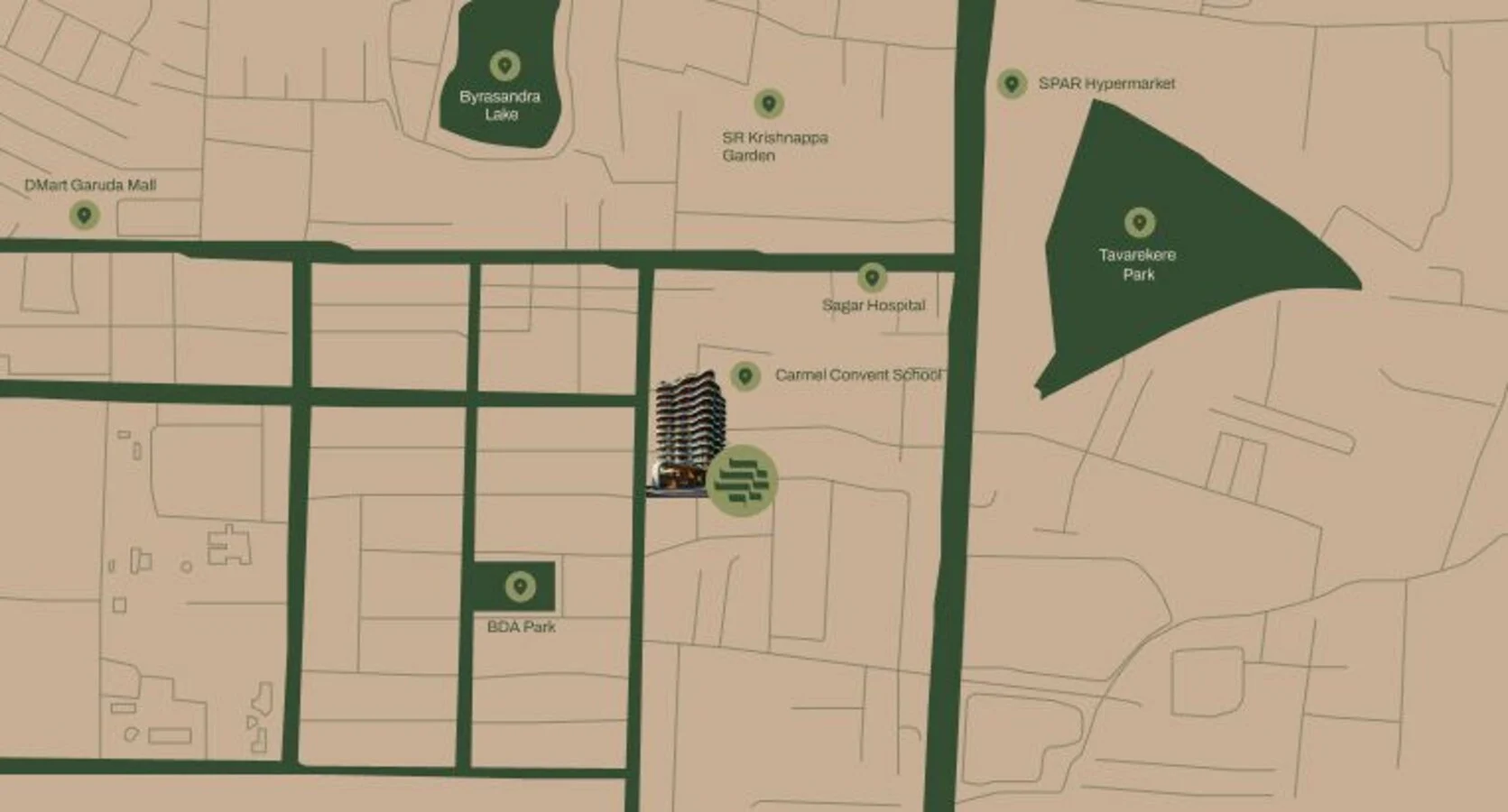 Cardinal Bodhi location map preview