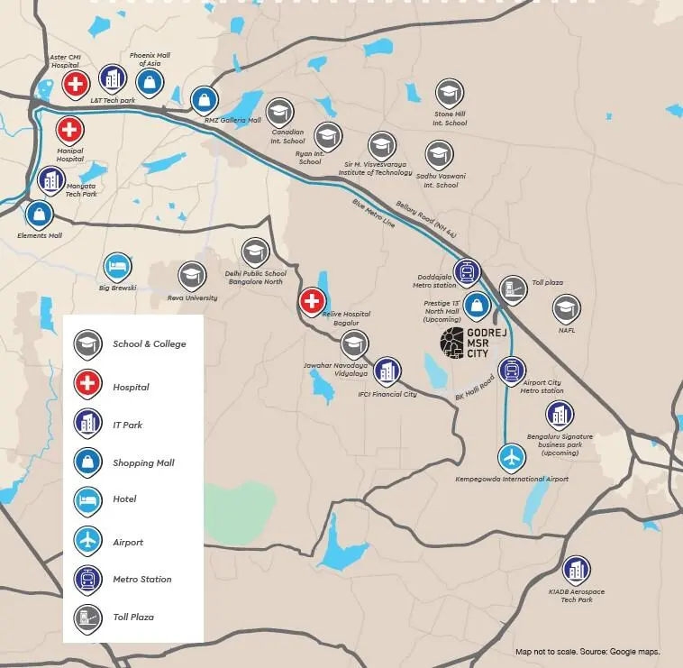 Godrej MSR City location map preview