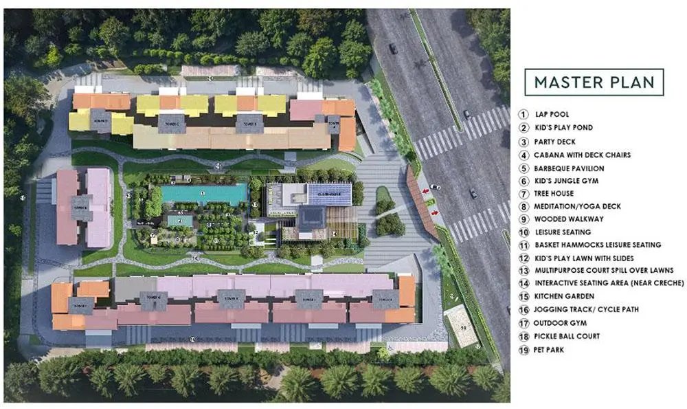 Master Plan Godrej Woods Thanisandra Road