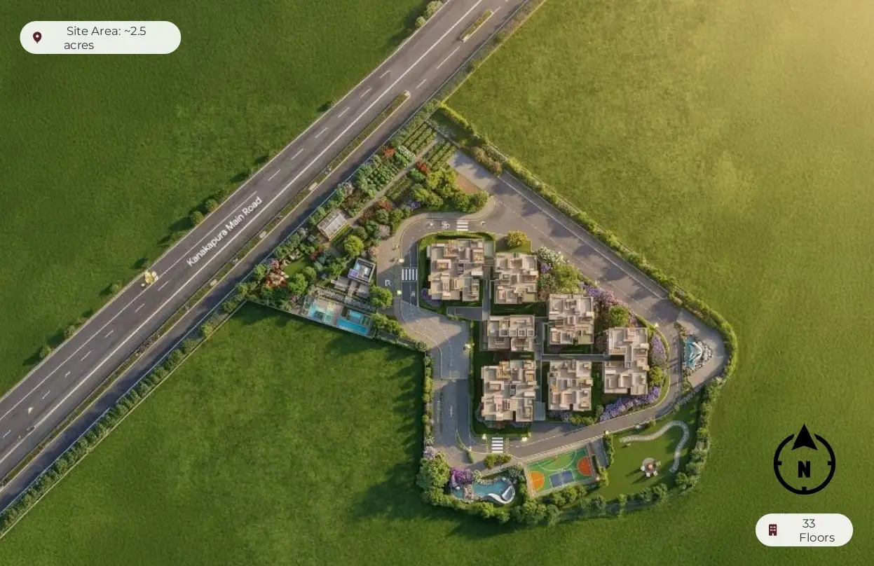 Kalyani Kanakapura Road location map preview