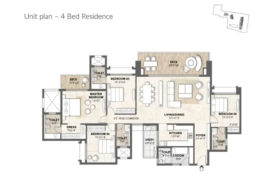 Luxury Penthouse Floor Plan