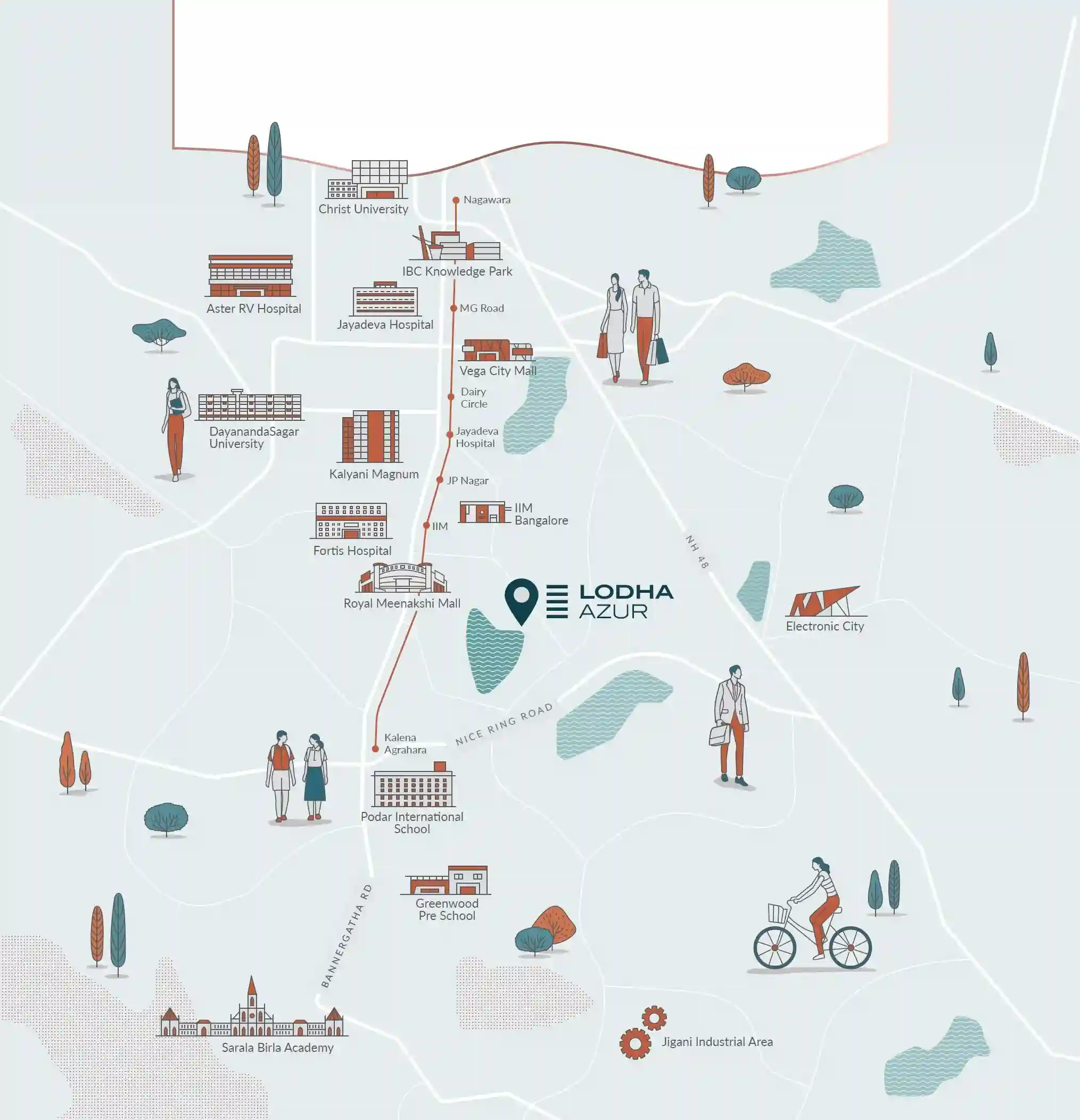 Lodha Azure location map preview