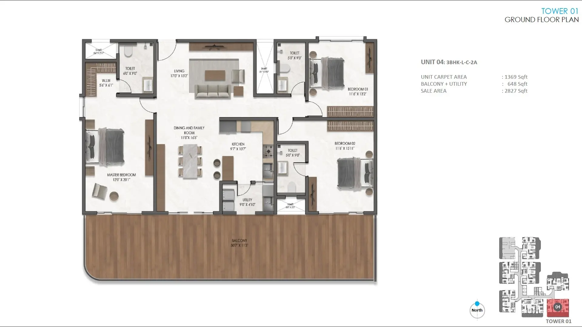 MANA Verdant Terraces 3 BHK Large Floor Plan Sarjapur Road