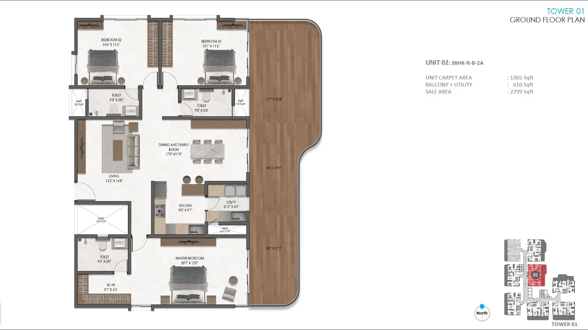 MANA Verdant Terraces 3 BHK Floor Plan Doddakannelli Sarjapur Road