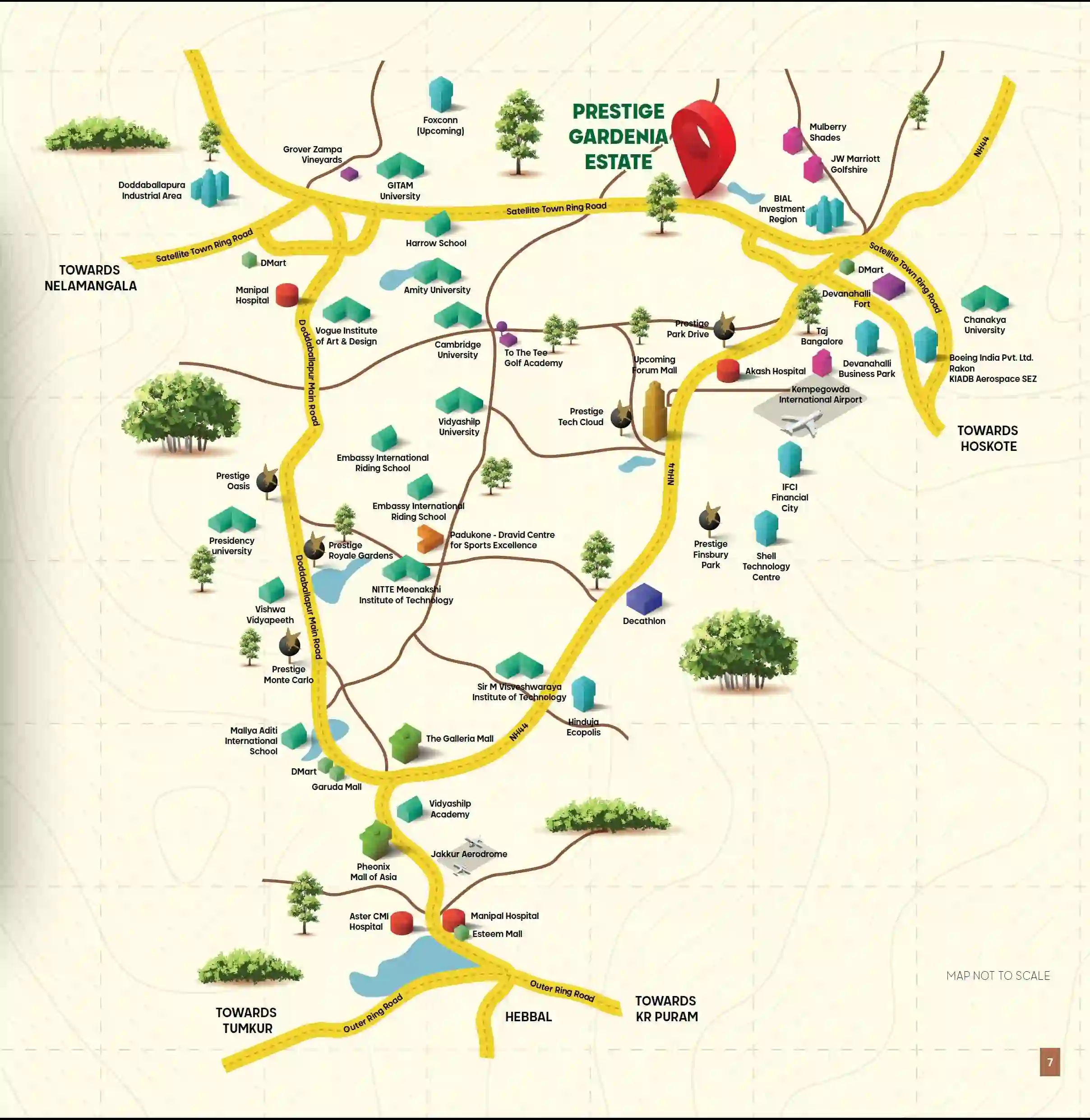 Prestige Gardenia Estates location map preview