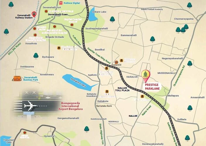 Prestige Parklane location map preview