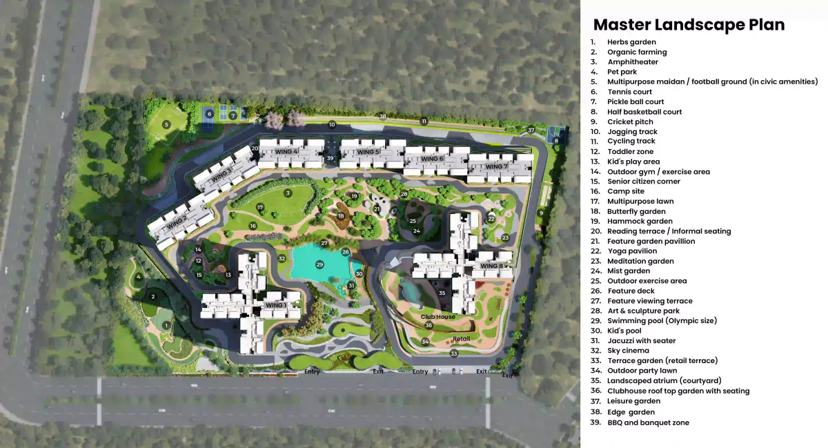 Master Plan Puravankara Northern Lights