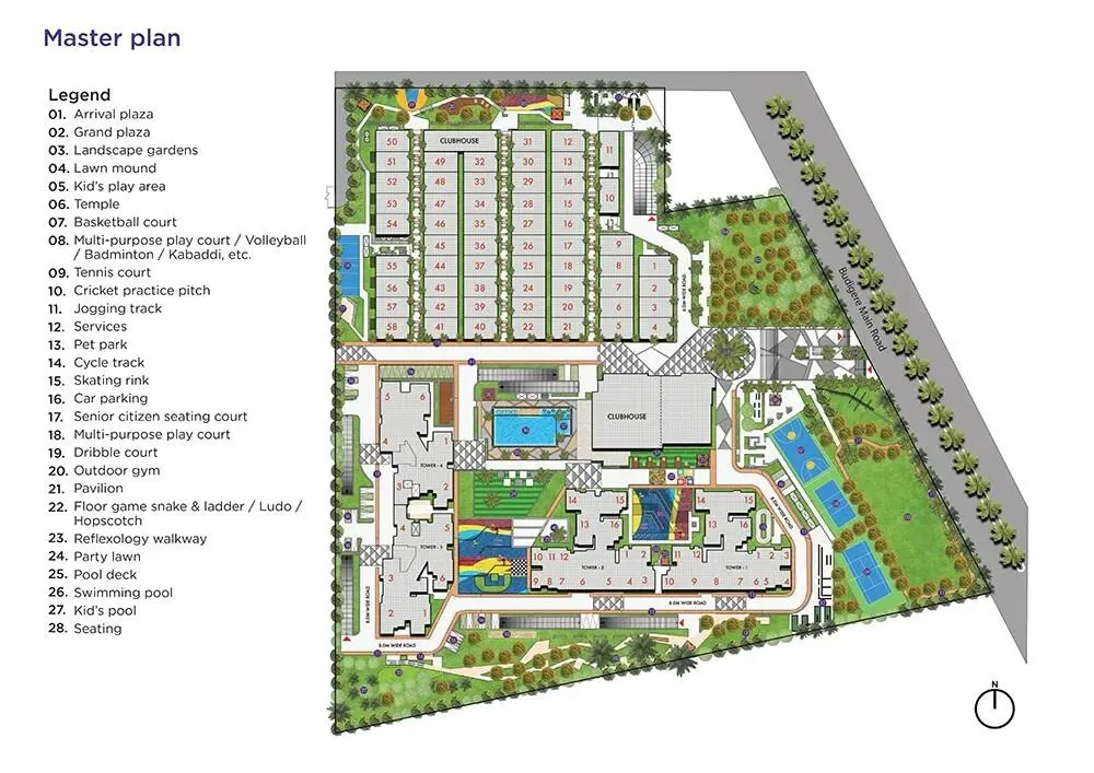 Sattva Songbird Master Plan 16 Acres 1379 Units