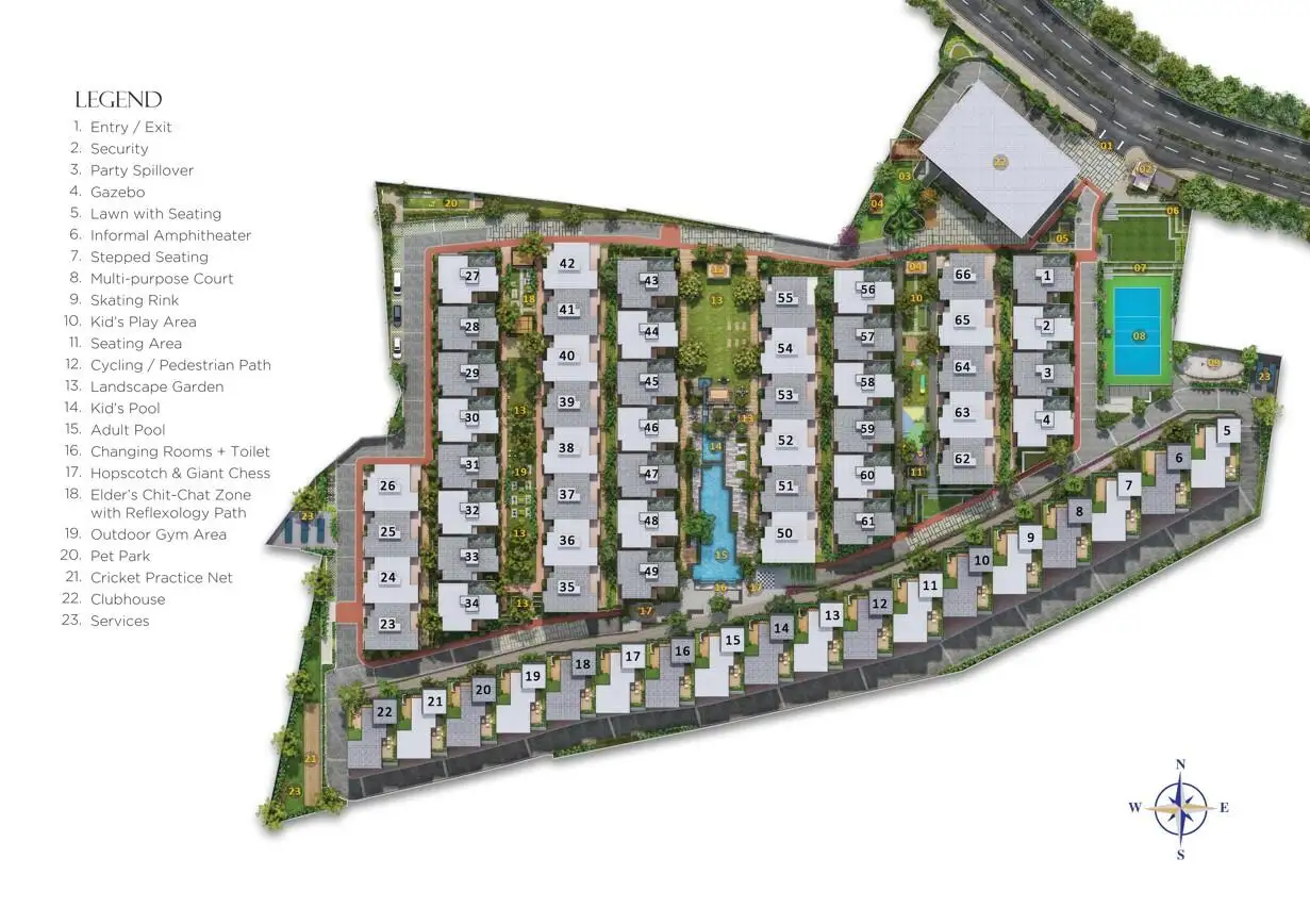 Sattva Springs Master Plan 5.85 Acres 66 Villas