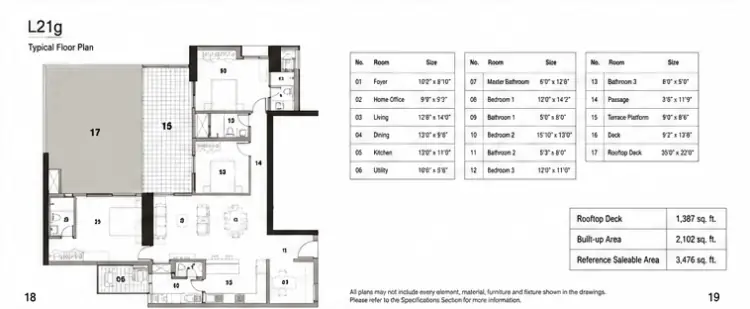 3 BHK Classic - Floor Plan