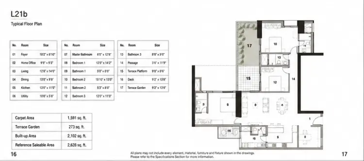 4 BHK Classic - Floor Plan
