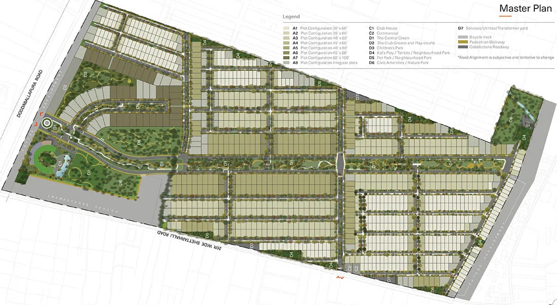 Total Environment Tangled Up In Green Master Plan Devanahalli